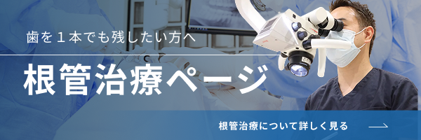歯を1本でも残したい方へ　根管治療ページ　根管治療について詳しく見る